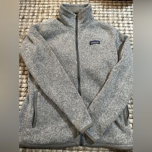 Patagonia grey zip up scuba sweater